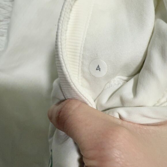 Women Lululemon Dance Studio Mid-Rise Cropped Pant in White Size 4 - Picture 6 of 9